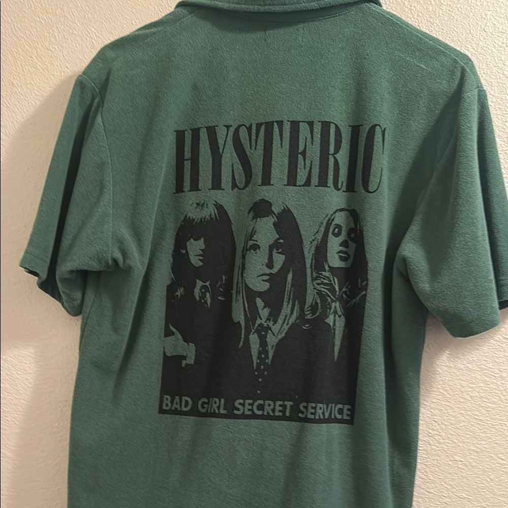 Hysteric Glamour Green Casual Button Down Shirt